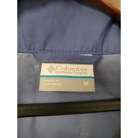 Columbia Women's Waterproof Hooded Jacket Blue Medium Lightweight Switchback III - Picture 6 of 11